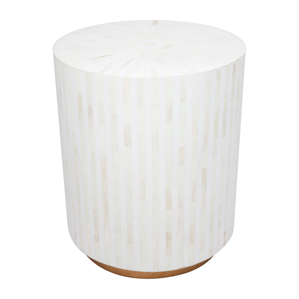 Makayla Bone Inaly Side Table Natural - 31647