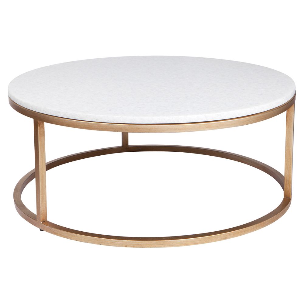 Chloe Stone Nesting Coffee Tables Antique Gold - 31730