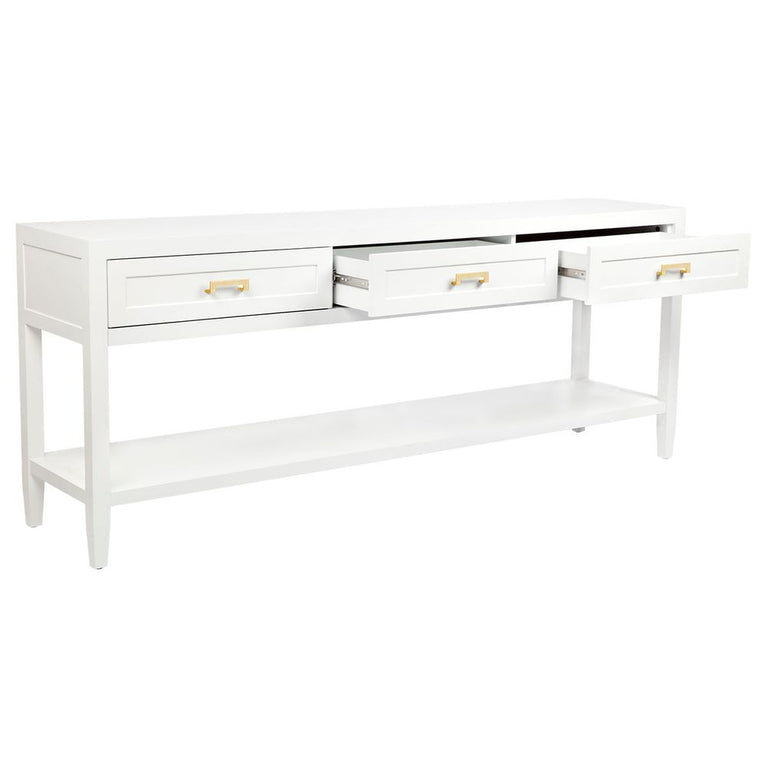Soloman Console Table Large White - 32175