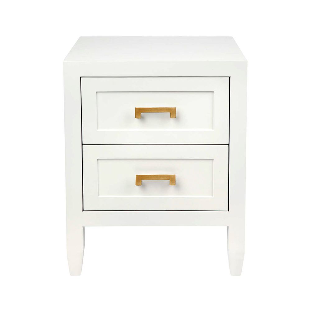 Soloman Bedside Table Small White - 32177