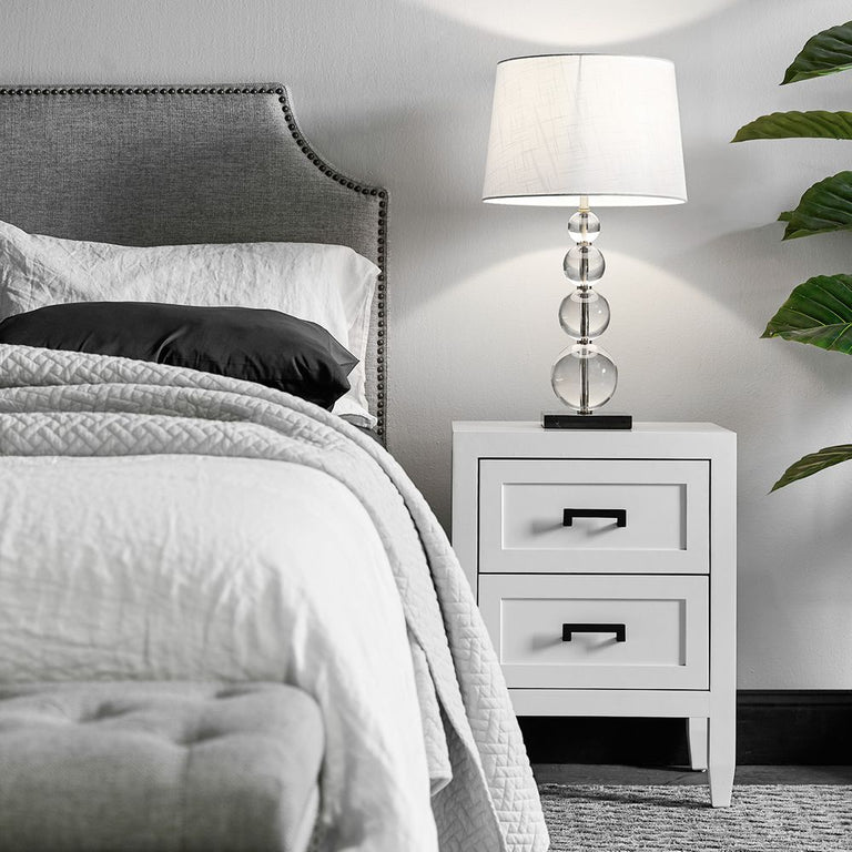Soloman Bedside Table Small White - 32177