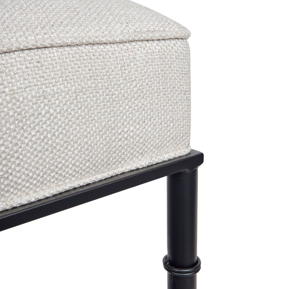 Hacienda Bench Ottoman Natural Linen - 32234