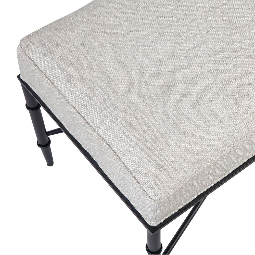 Hacienda Bench Ottoman Natural Linen - 32234