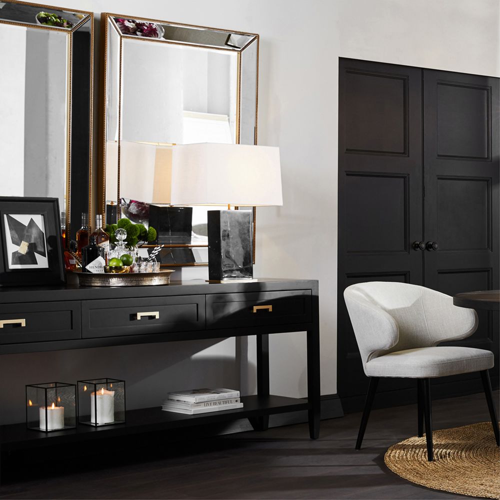 Soloman Console Table Large Black - 32237