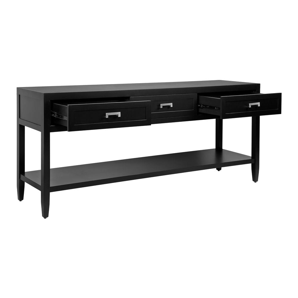 Soloman Console Table Large Black - 32237
