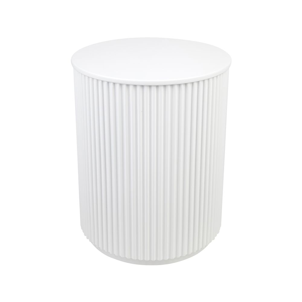 Nomad Round Side Table White - 32299