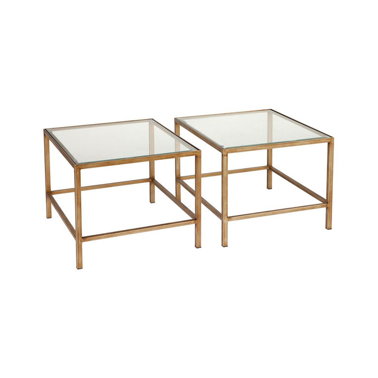 Cocktail Glass Nesting Coffee Tables Antique Gold - 32406