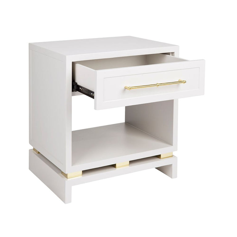 Pearl Bedside Table Small Grey - 32430
