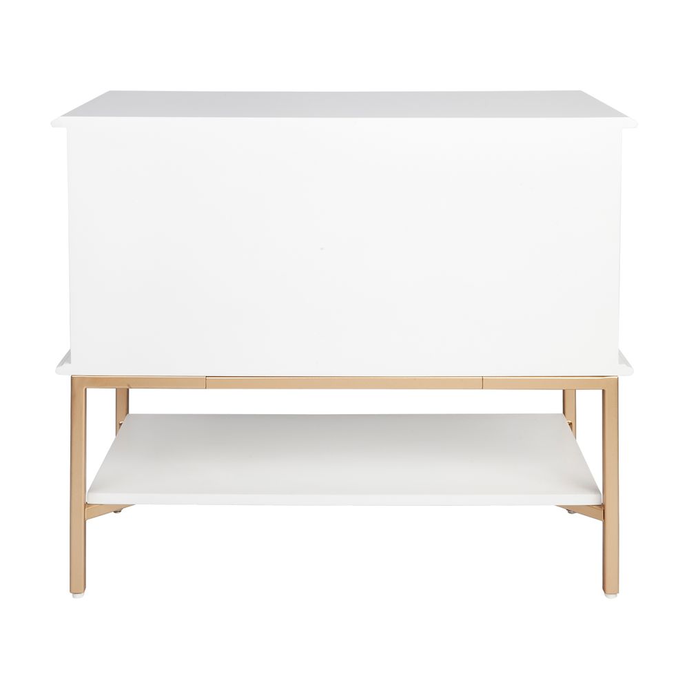 Aimee Bedside Table White - 32438