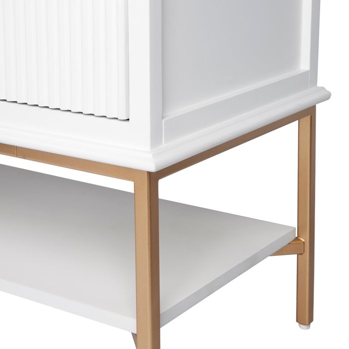Aimee Bedside Table White - 32438