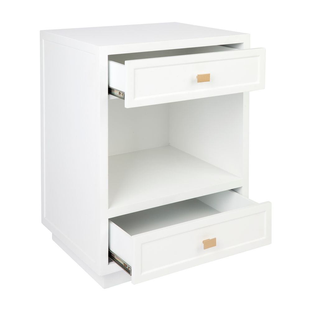 Logan Bedside Table White - 32446