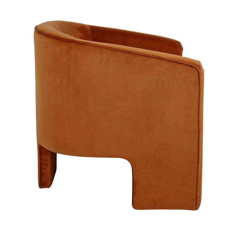 Kylie Occasional Chair Caramel Velvet - 32575