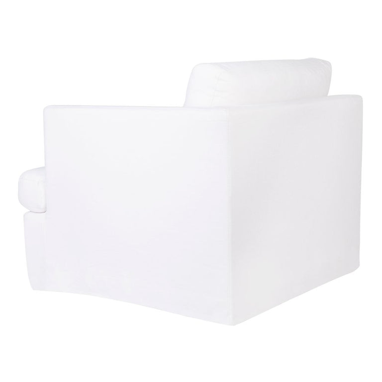 Birkshire Slip Cover Right Arm Facing Seat White Linen - 32613