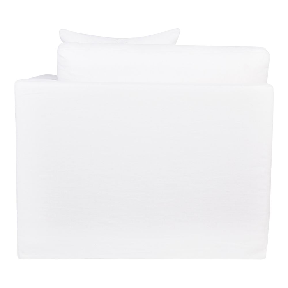 Birkshire Slip Cover Right Arm Facing Seat White Linen - 32613