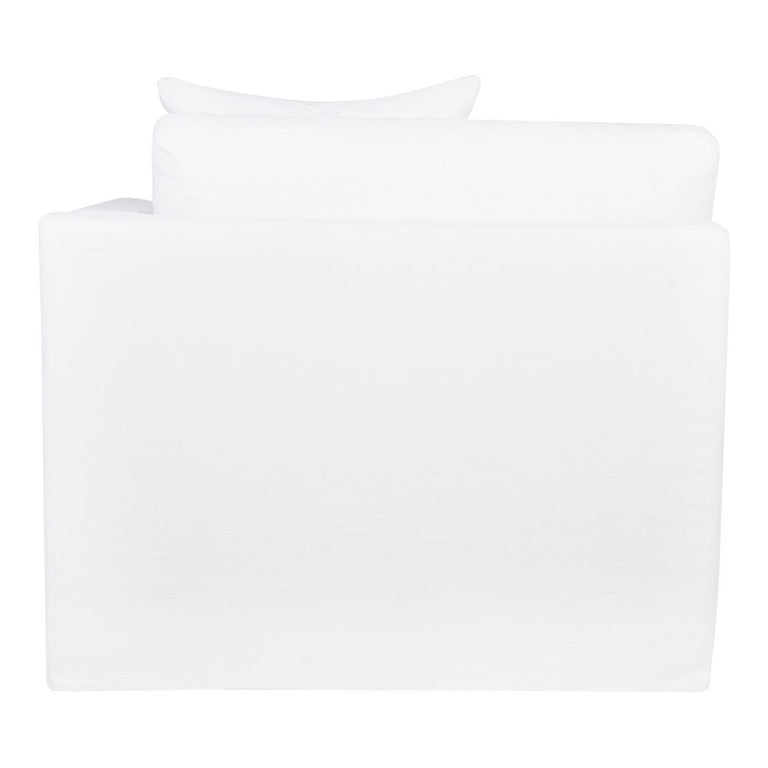 Birkshire Slip Cover Right Arm Facing Seat White Linen - 32613