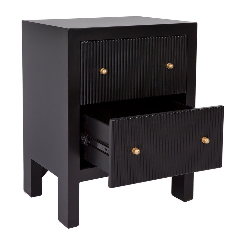 Ariana Bedside Table Small Black - 32647