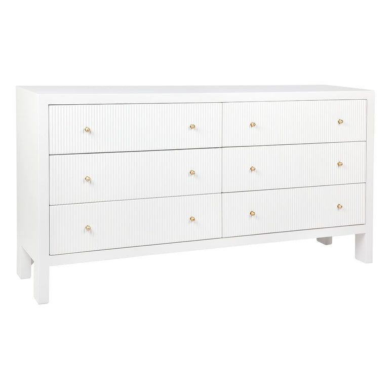Ariana 6 Drawer Chest White - 32650