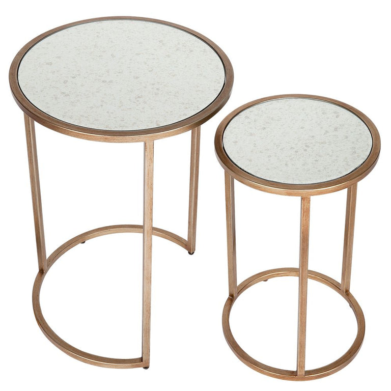 Serene Nesting Side Tables Antique Gold - 32735