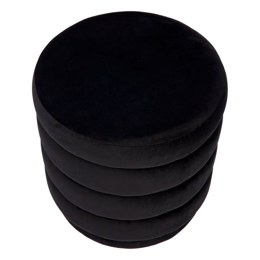 Demi Stool Black Velvet - 32855