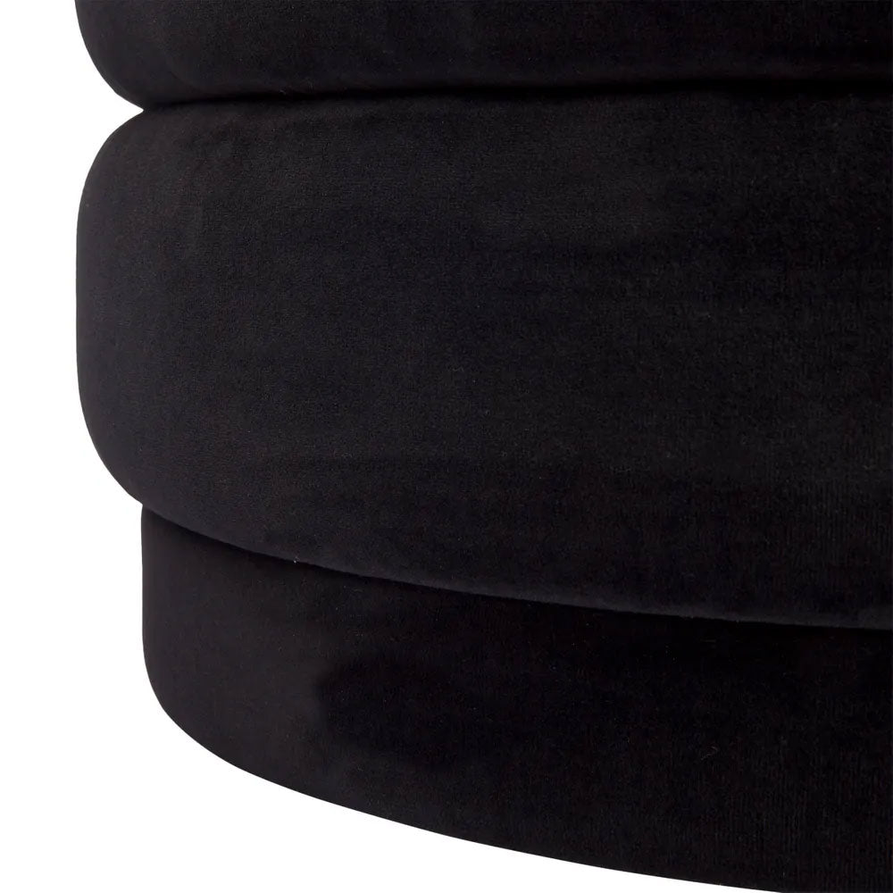 Demi Stool Black Velvet - 32855