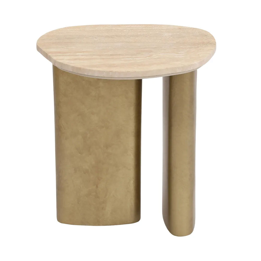 Audrey Small Side Table Travertine - 33352