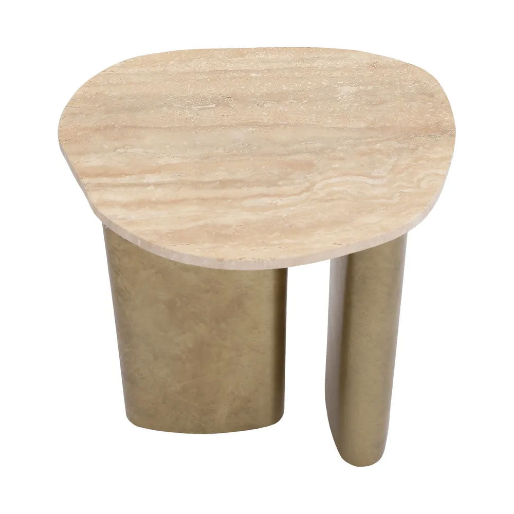 Audrey Small Side Table Travertine - 33352