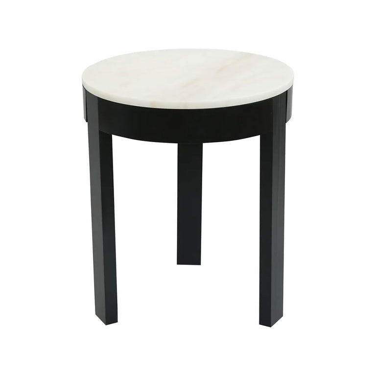 Oliver Marble Side Table Black Large - 33371
