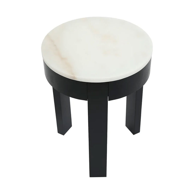 Oliver Marble Side Table Black Small - 33372