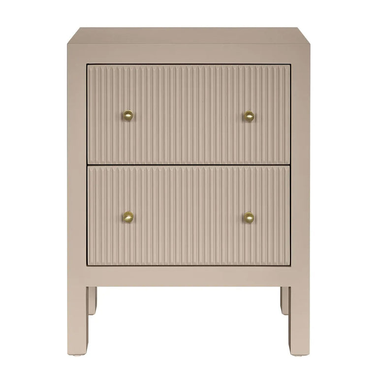 Ariana Bedside Table Small Beige - 33478