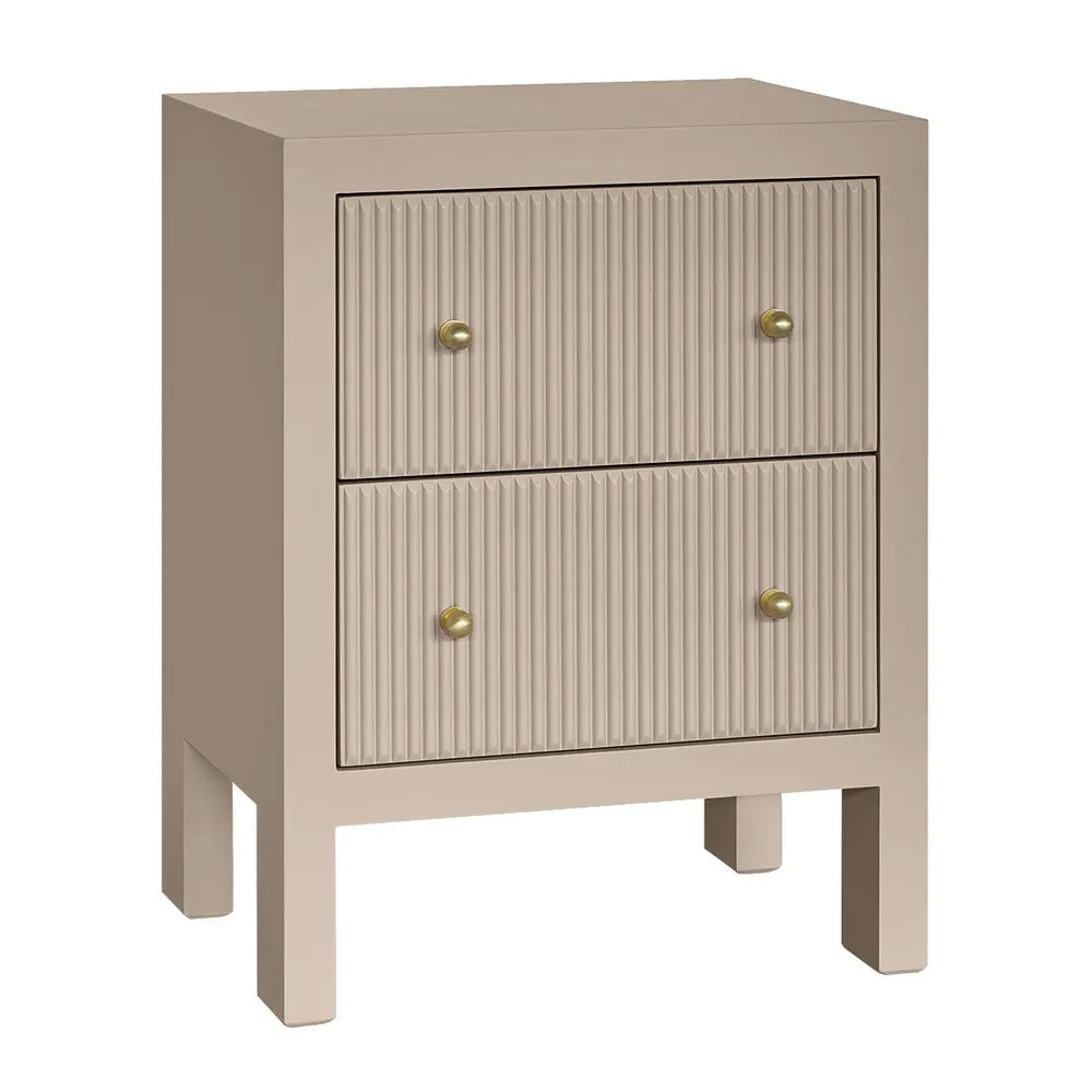 Ariana Bedside Table Small Beige - 33478