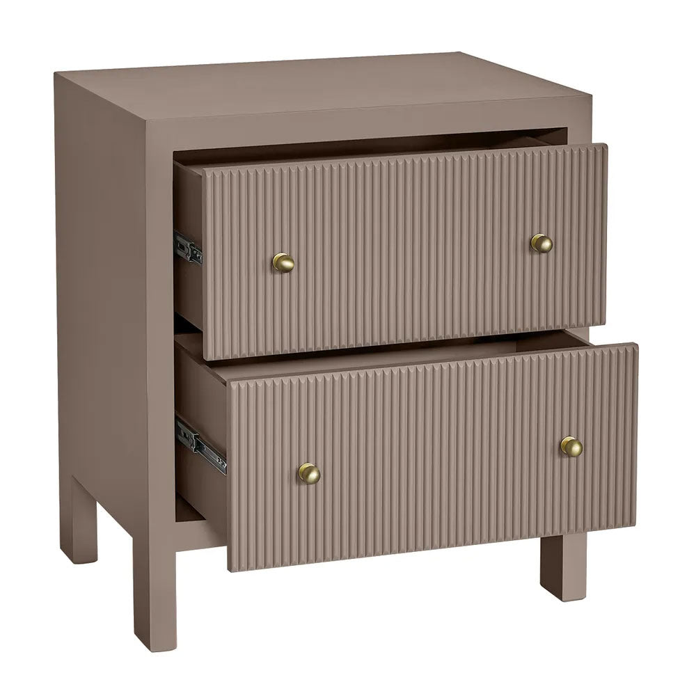 Ariana Bedside Table Large Taupe - 33480