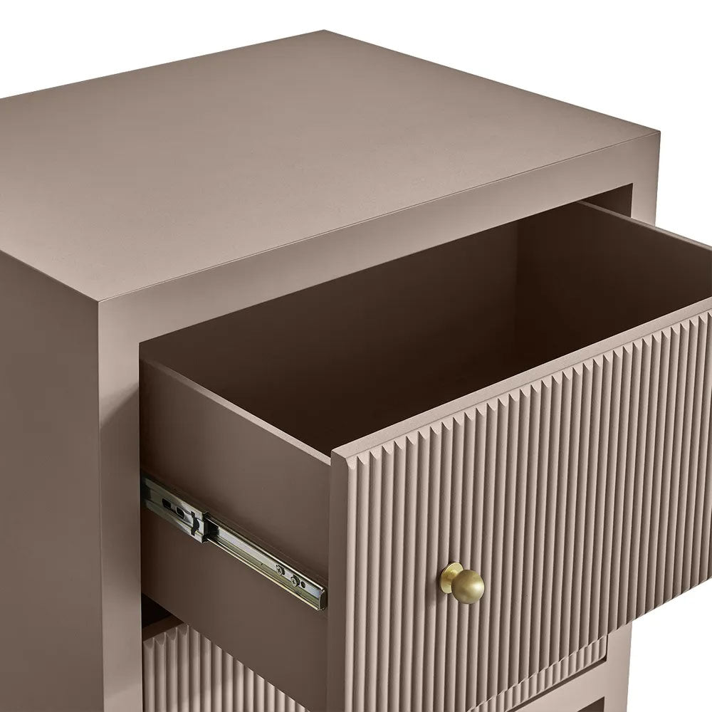 Ariana Bedside Table Large Taupe - 33480