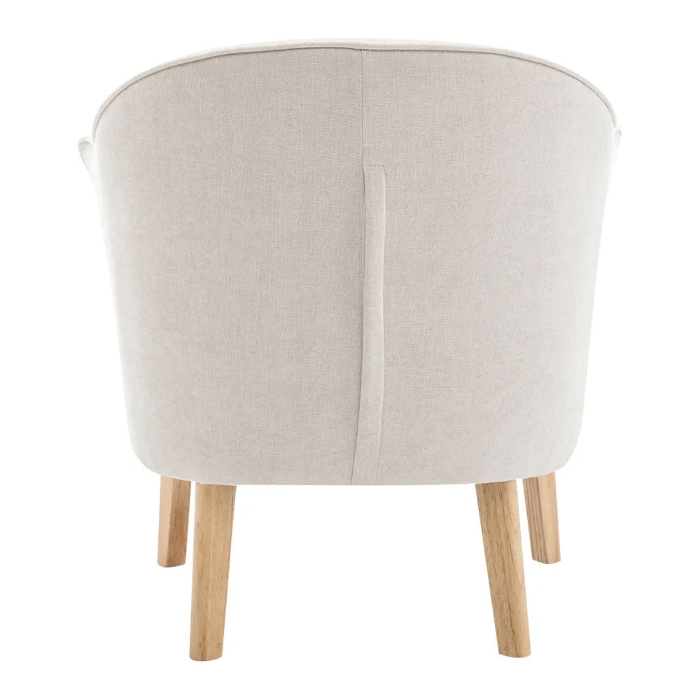 Elsa Arm Chair Cream Chenille - 33492