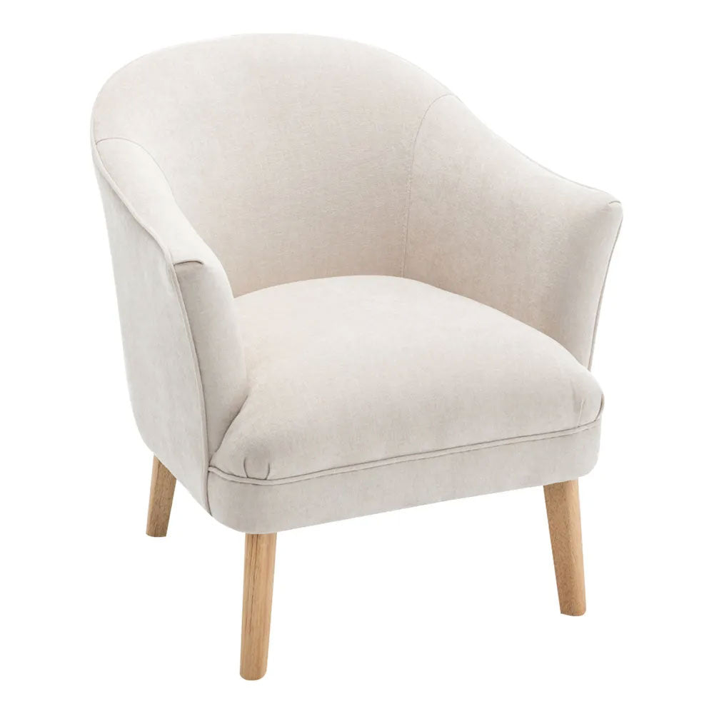 Elsa Arm Chair Cream Chenille - 33492