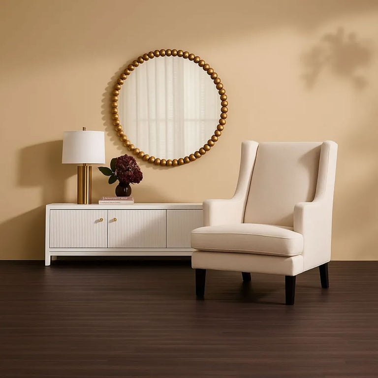 Gable Arm Chair Pearl Chenille - 33495