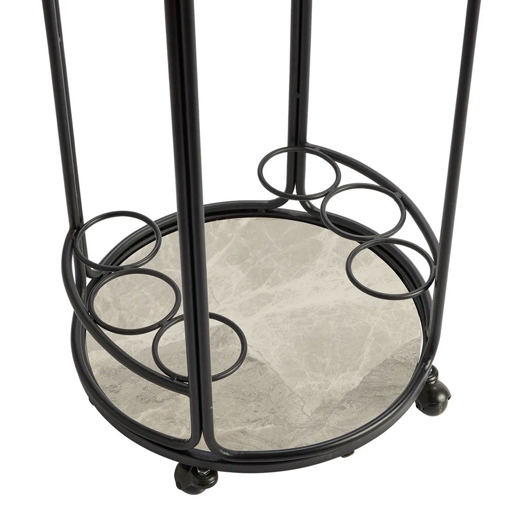 Wentworth Round Bar Cart Black - 33519