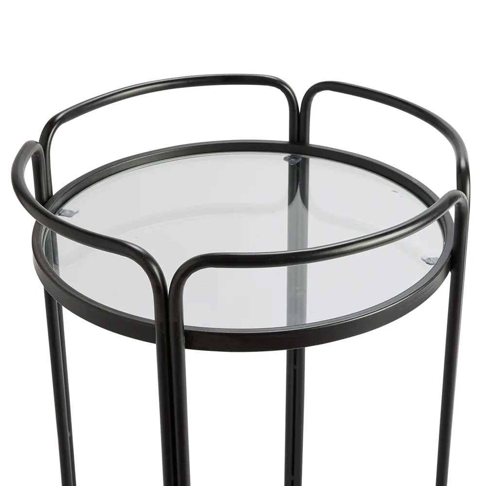 Wentworth Round Bar Cart Black - 33519