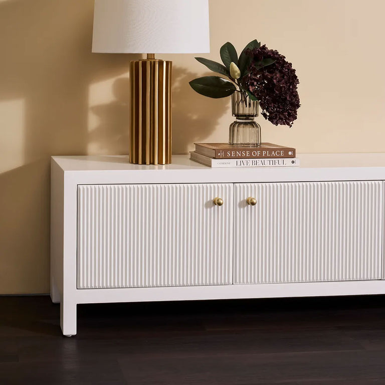 Ariana Entertainment Unit Large White - 33549