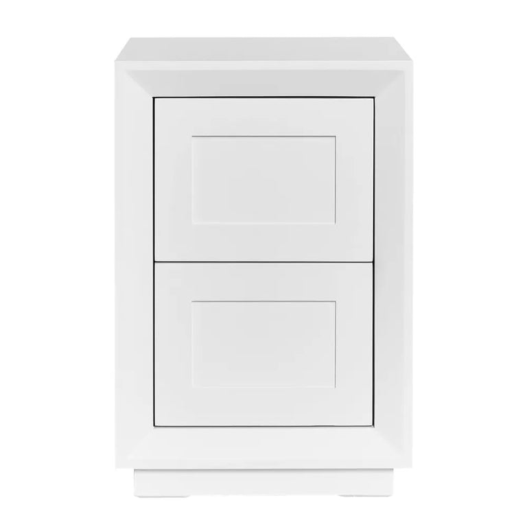 Balmain Bedside Table Petite White - 33553