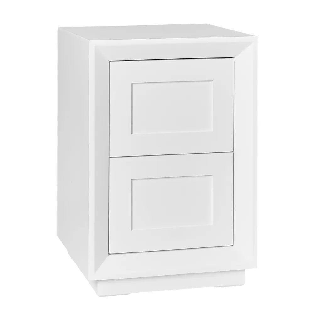 Balmain Bedside Table Petite White - 33553