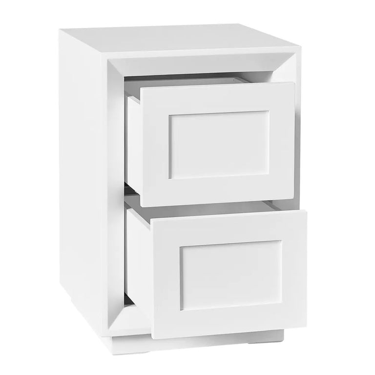 Balmain Bedside Table Petite White - 33553