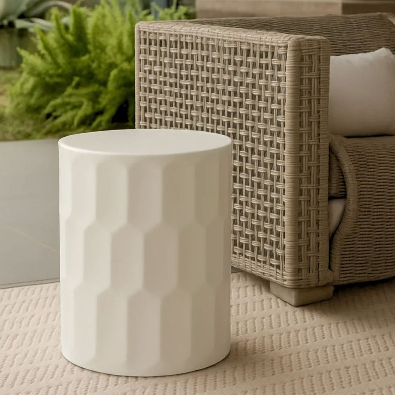 Siena Side Table White - 33756