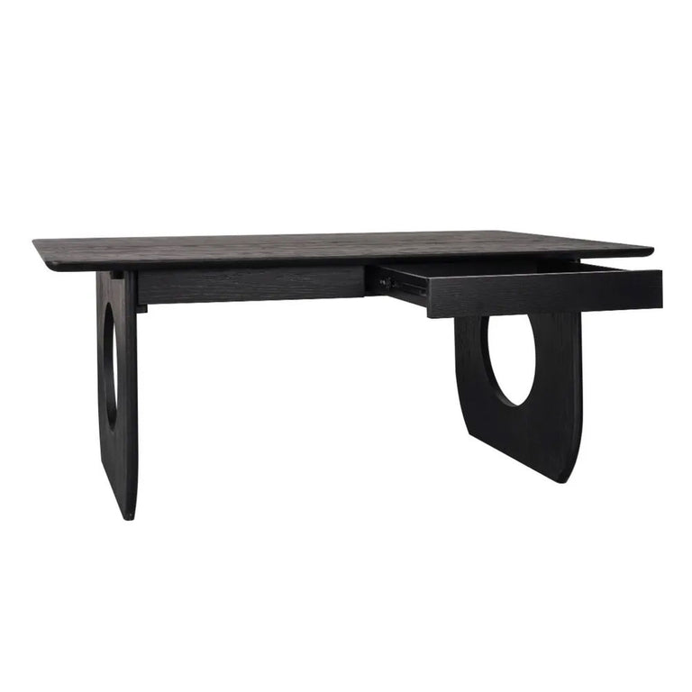 Harrington Oak Desk Black - 33770