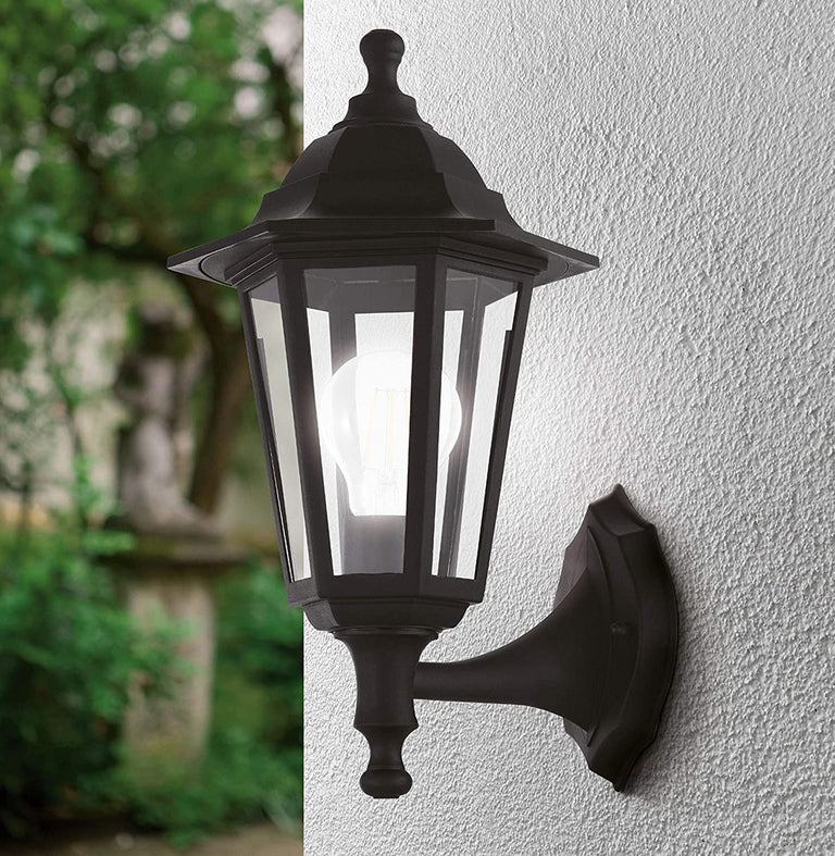 Duanera Outdoor Plastic Wall Light Black IP44 - 33776N