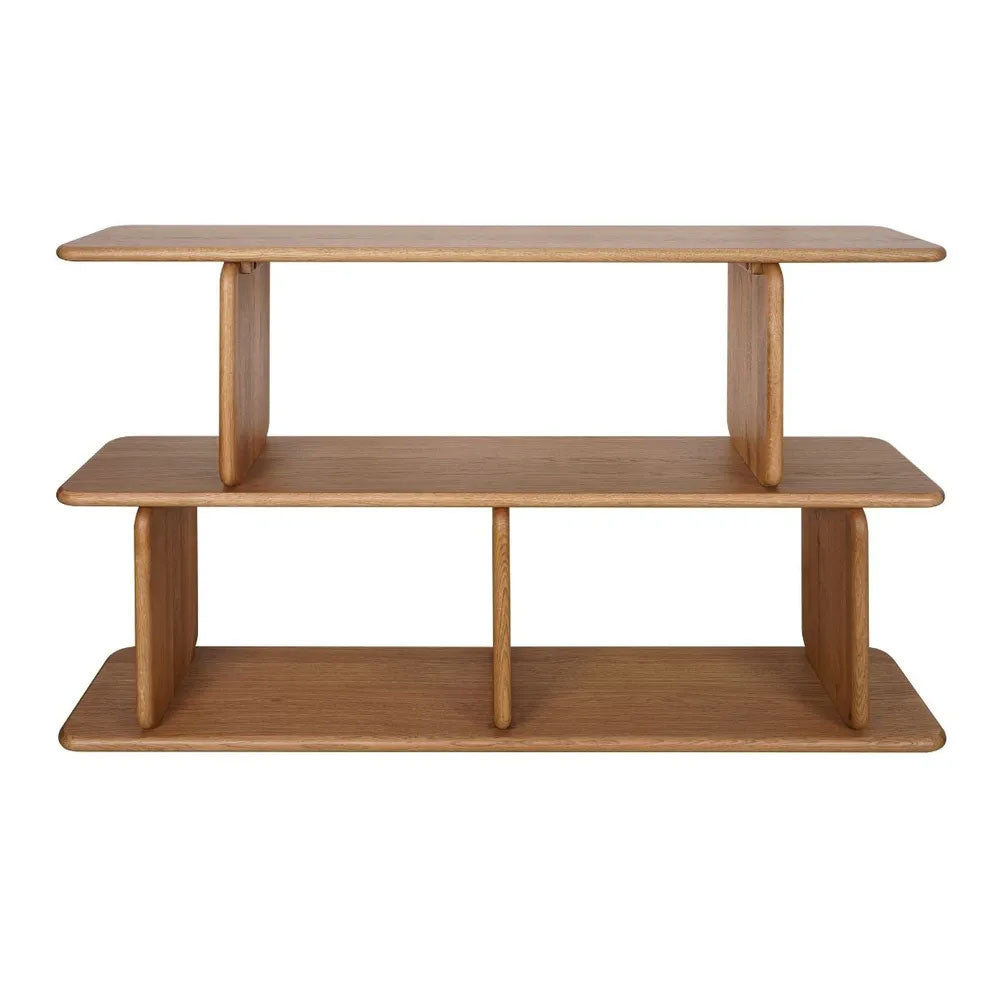 Tudor Oak Shelving Unit 2 Tier Natural - 33777