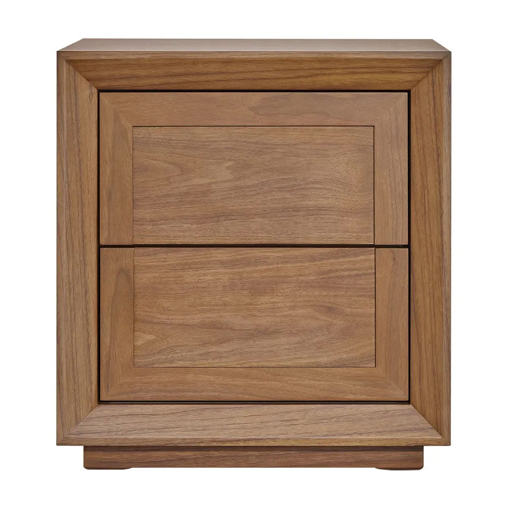Balmain Tall Bedside Table Walnut - 33817