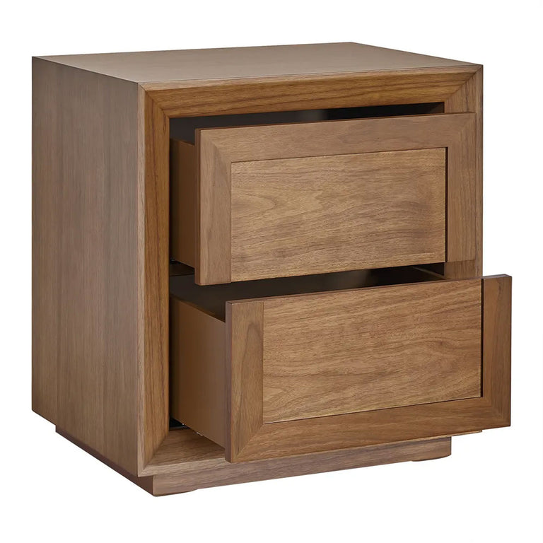 Balmain Tall Bedside Table Walnut - 33817