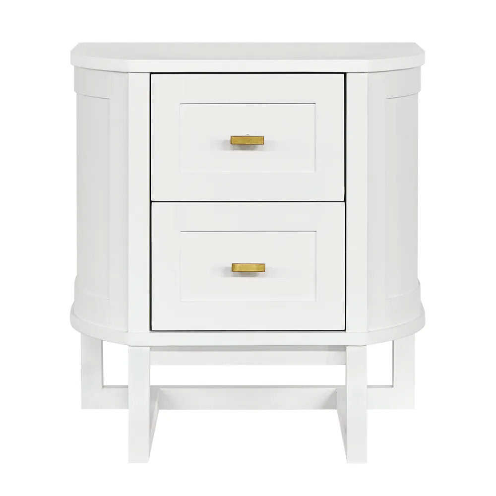 Theodore Bedside Table Small White - 33822