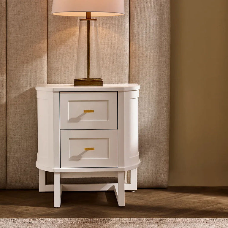 Theodore Bedside Table Small White - 33822