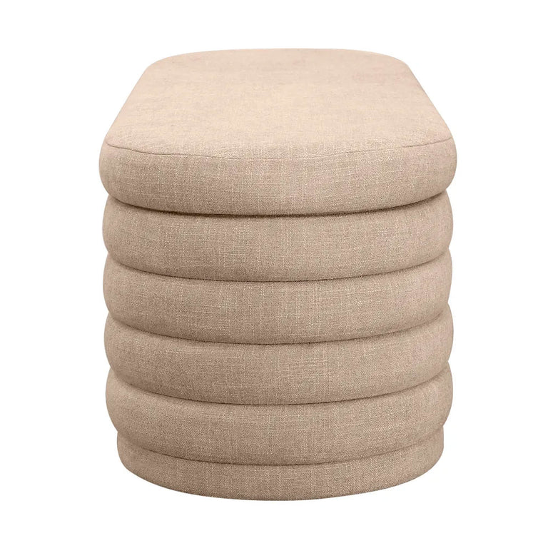 Demi Storage Bench Ottoman Beige - 33862